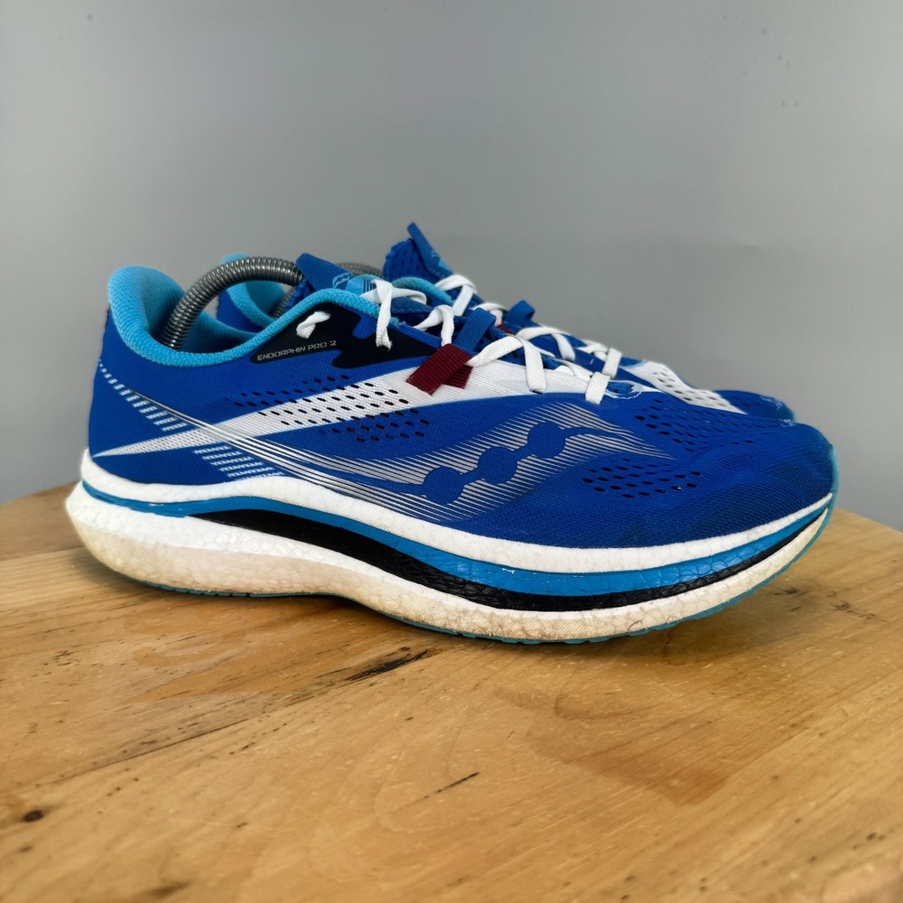 Saucony Endorphin Pro 2 Mens Size 11.5 Shoes Running Sneakers Royal Blue White